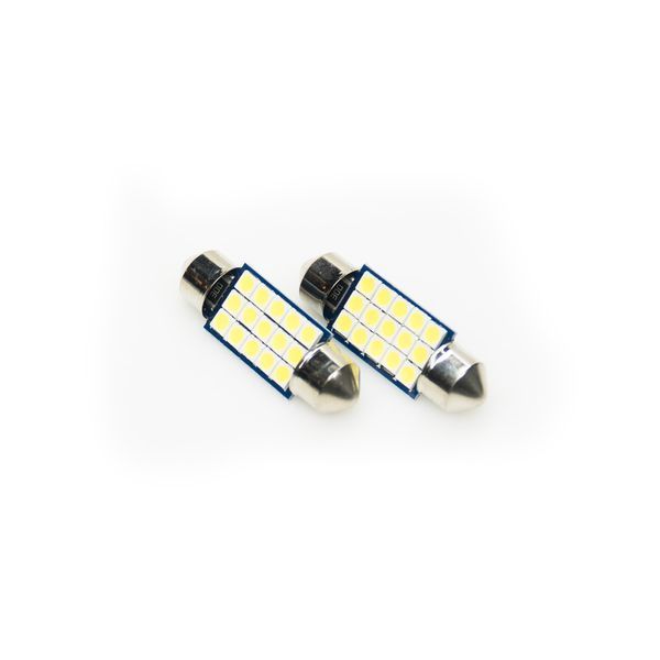 Автомобільні LED лампи NFL Shine C10W 36 mm White (2 шт.) 12893 фото